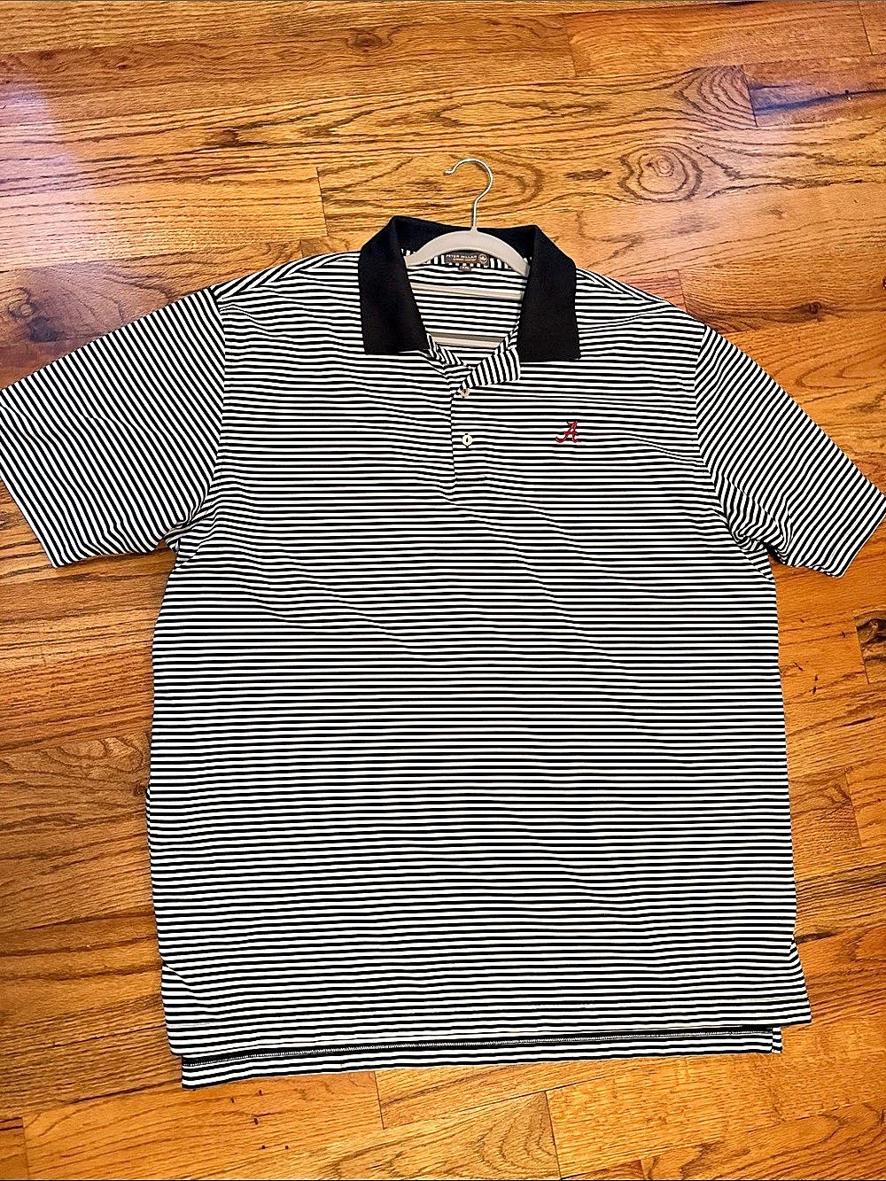 Peter Millar Alabama Crimson Tide Summer Comfort Jubilee Stripe Polo Jubilee XX